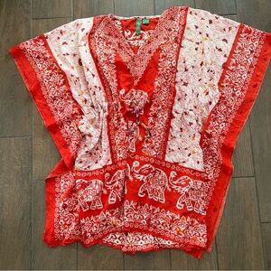 Swimsuit Beach Cover Up Lakhay's Collection Free Size Sequins and Elephants